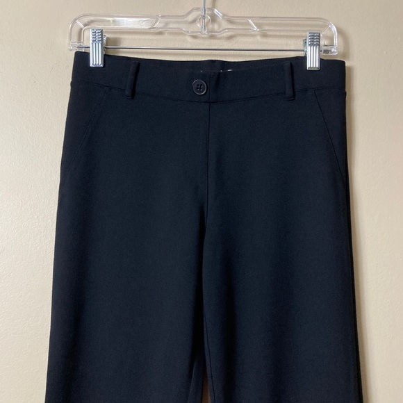 Betabrand Classic Straight Leg Dress Pant Yoga Pants Black - Picture 7 of 11